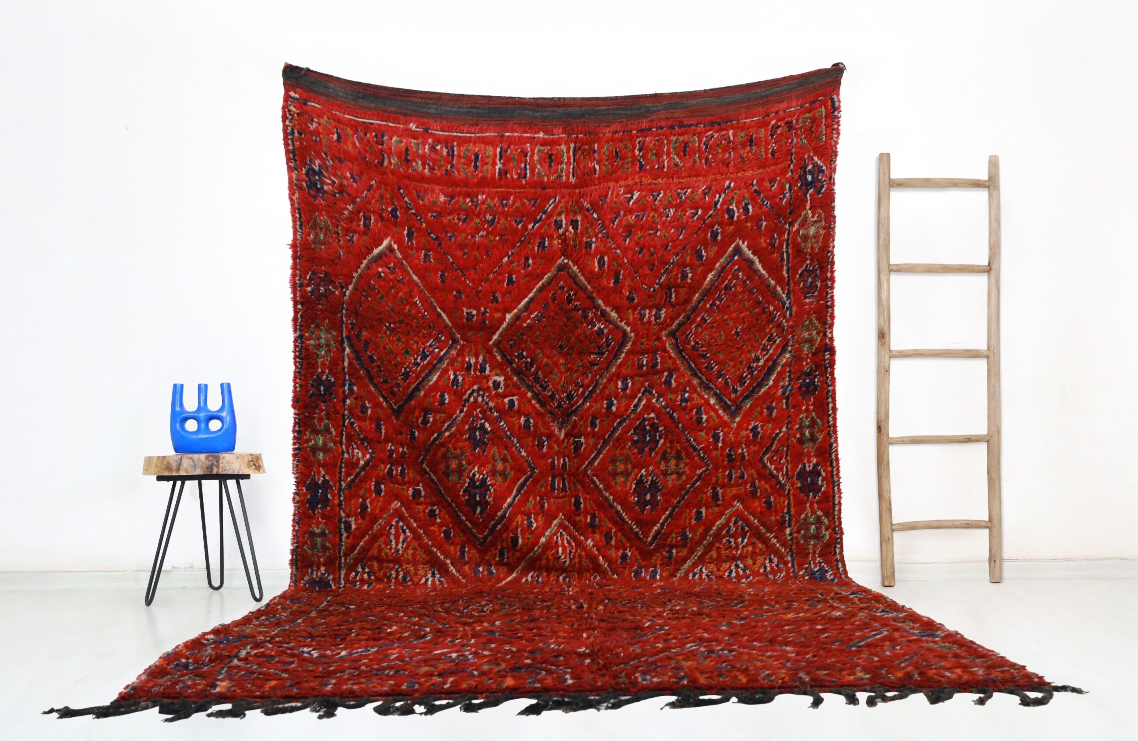 Alfombra marroquí vintage Gheno 193 cm x 357 cm