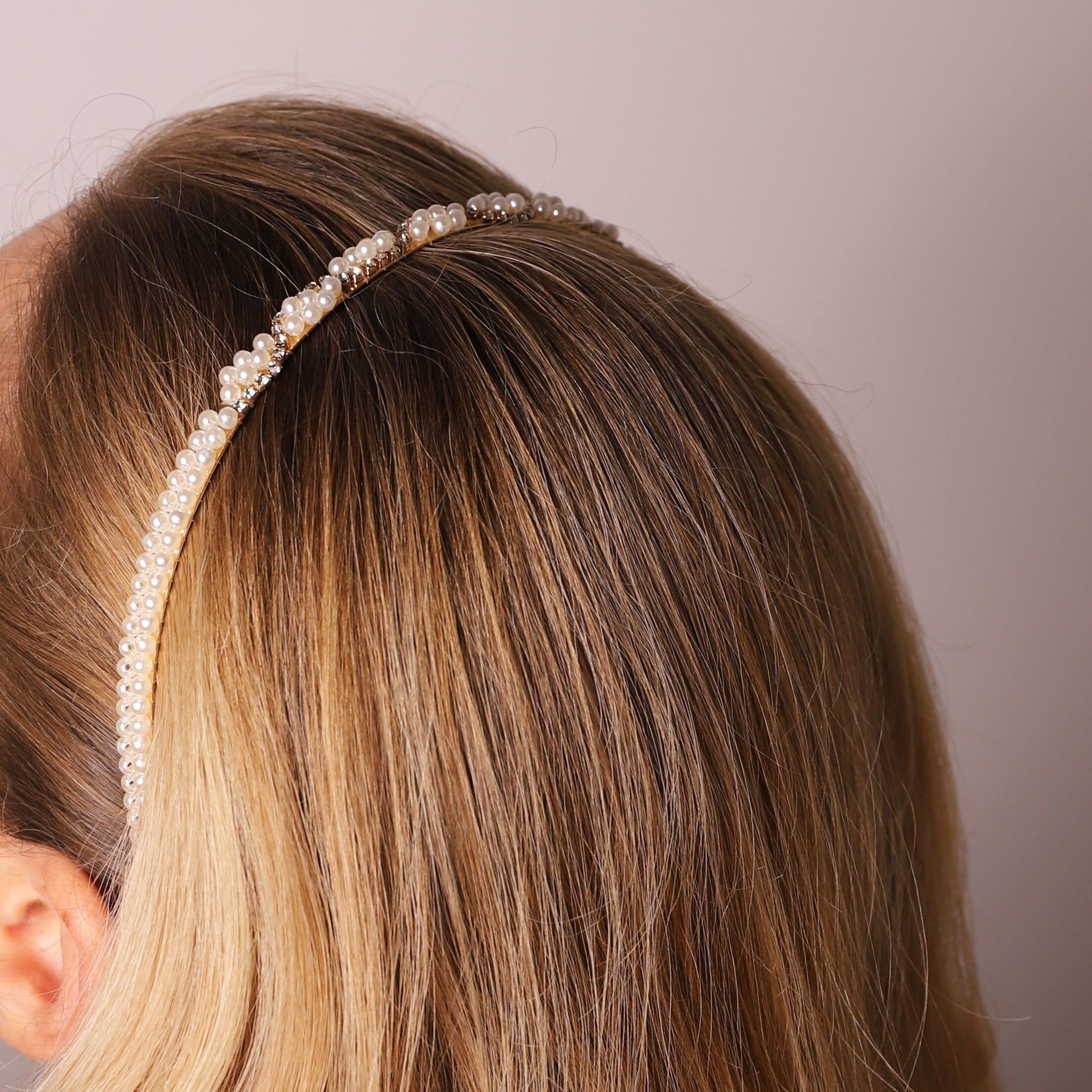 Bandeau en perles de cristal
