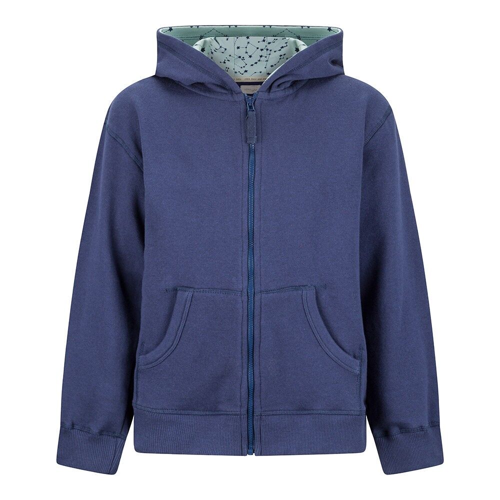 Felpa giovanile in cotone organico gamma blu