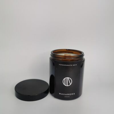 Bougie Grenade Noir__Ensemble de six bougies chauffe-plat / Normal