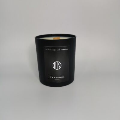 Dark Honey & Tobacco Candle__Set of Six Tealights / Normal