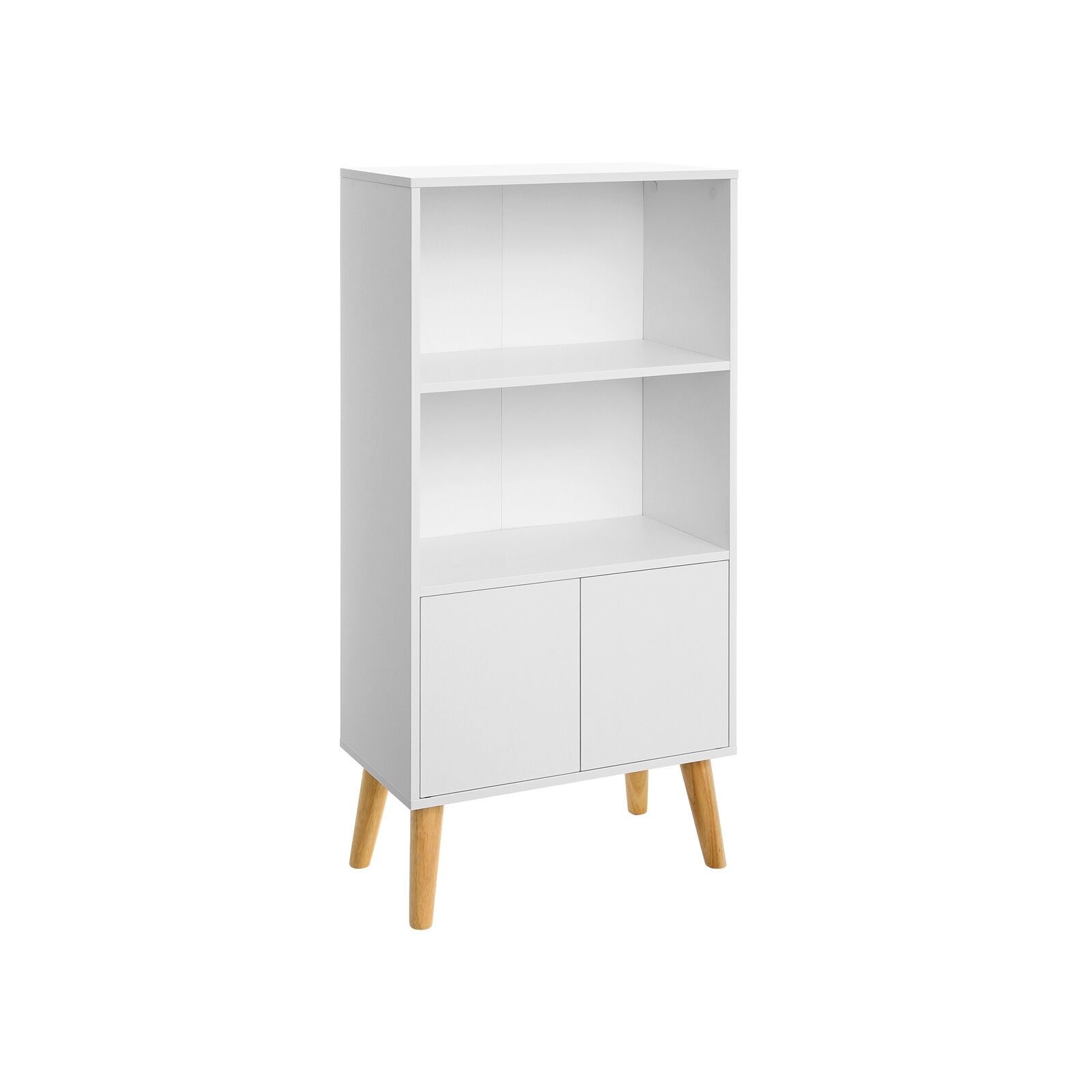 Bibliothèque blanche scandinave - 60 x 30 x 120 cm