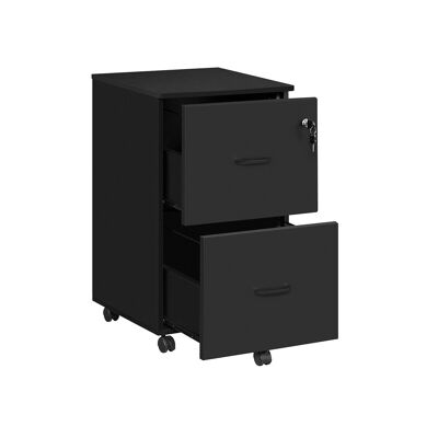 Conteneur roulant en granit noir - 43 x 45 x 72 cm