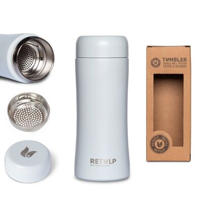 Sustainable Tumbler Grannies Grey - Retulp insulated coffee mug to go