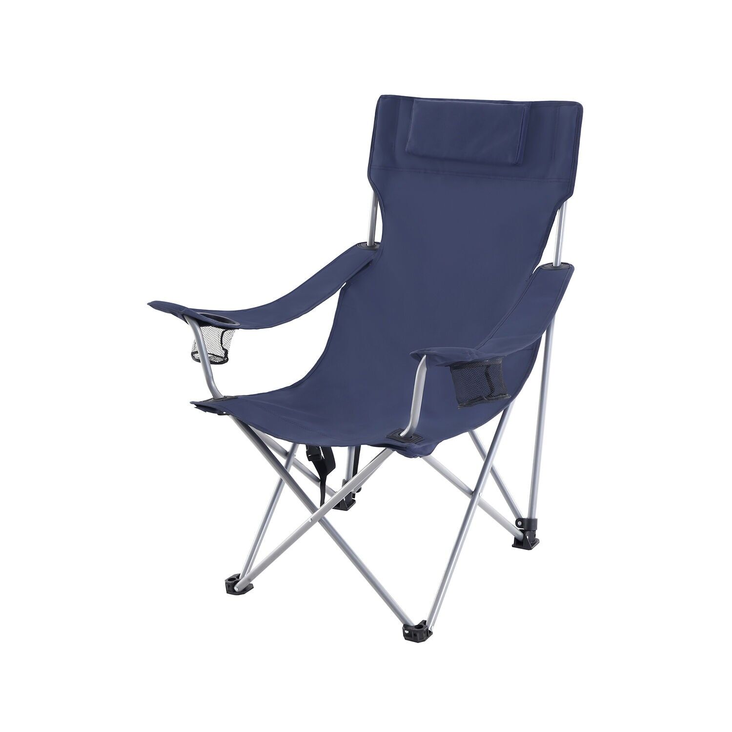 Chaise de camping avec accoudoirs - 81 x 70 x 91 cm