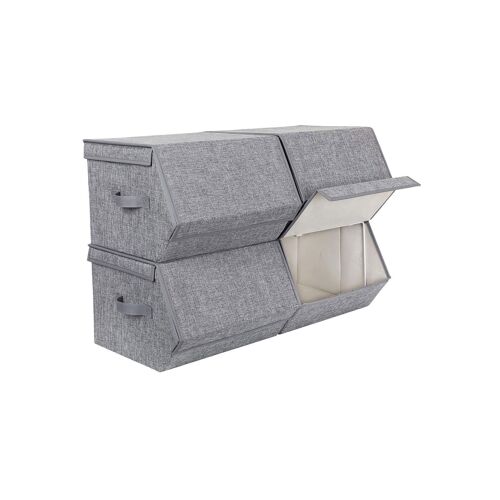 Aufbewahrungsboxen 4er Set - 38 x 25 x 26,5/35 cm
