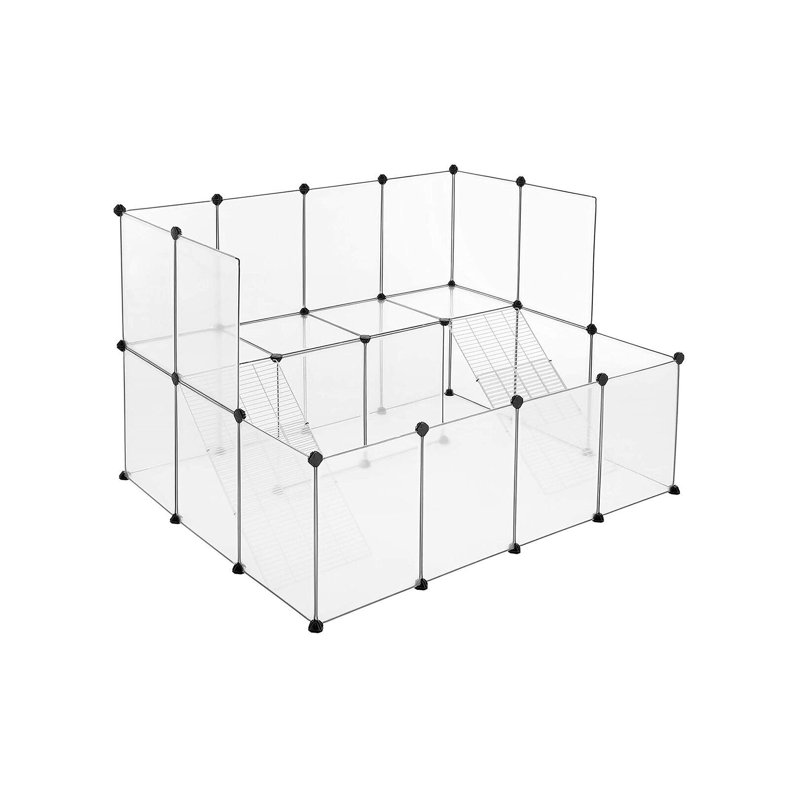 Cage pour petits animaux blanche - 143 x 108 x 92 cm