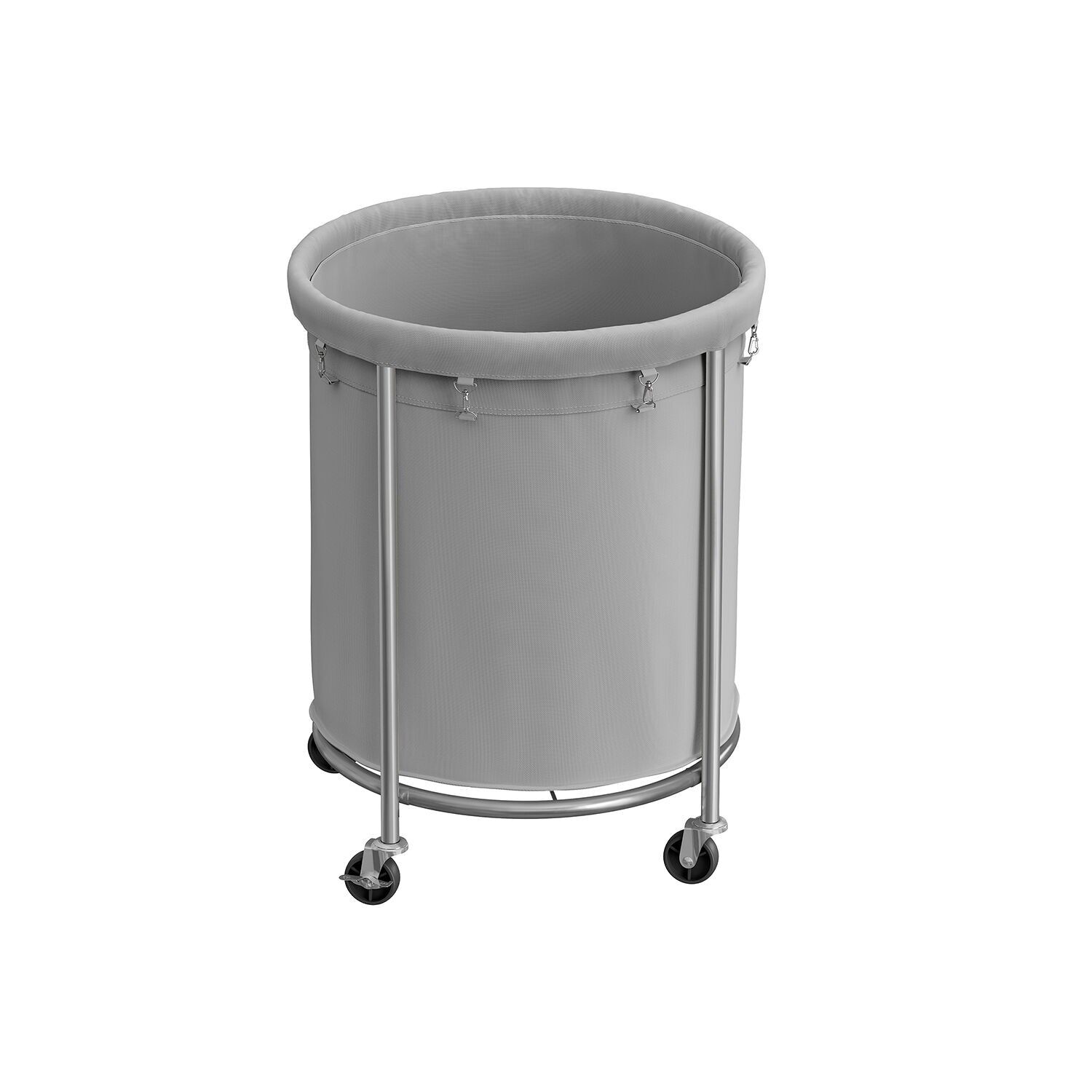 Panier à linge Rind 170 litres avec 4 roulettes gris-argent - 60 x 81 cm