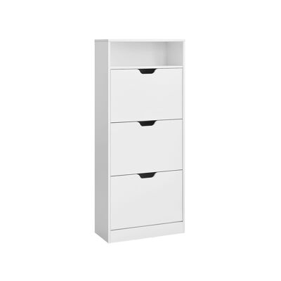 Shoe rack with 3 shelves - 24 x 60 x 139 cm