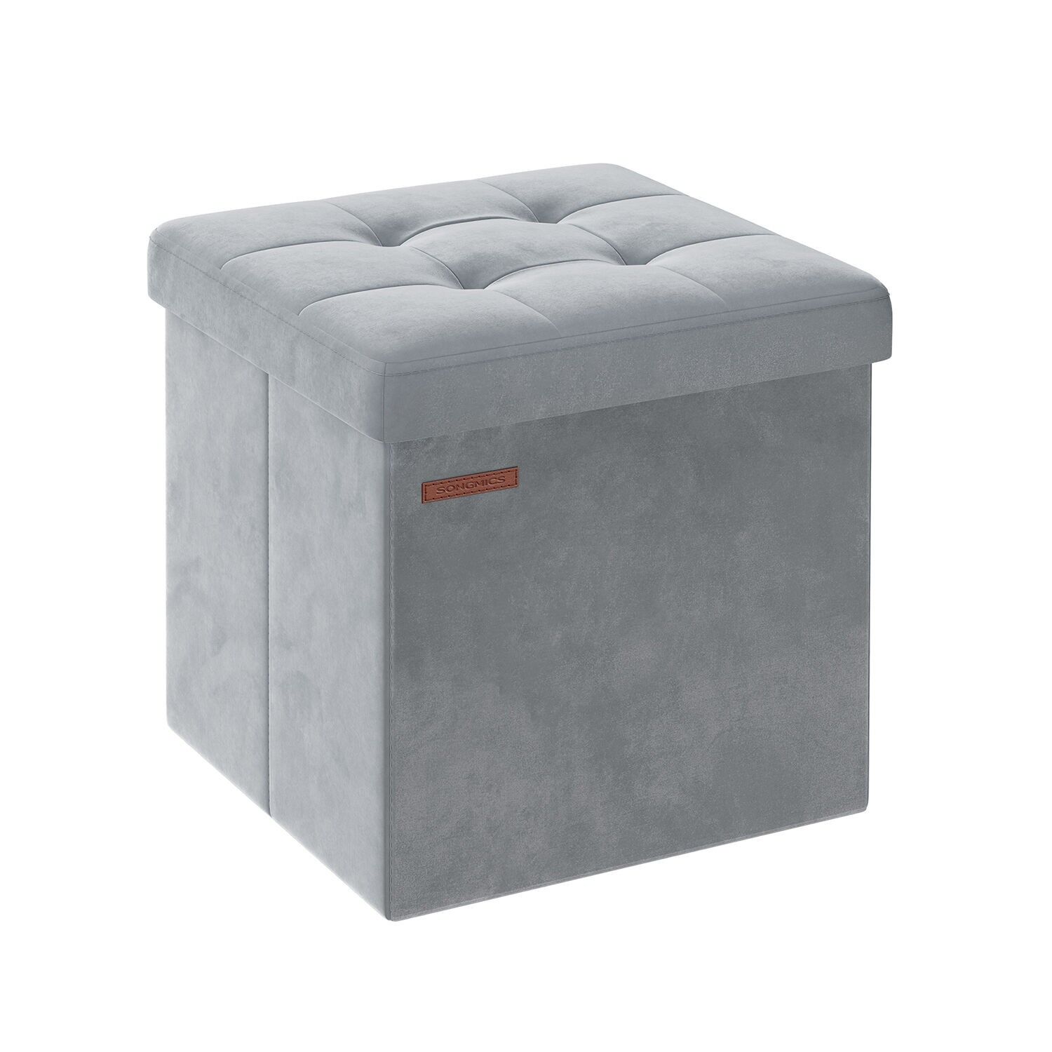 Cassettiera pieghevole con finitura grigio tortora - 38 x 38 x 38 cm