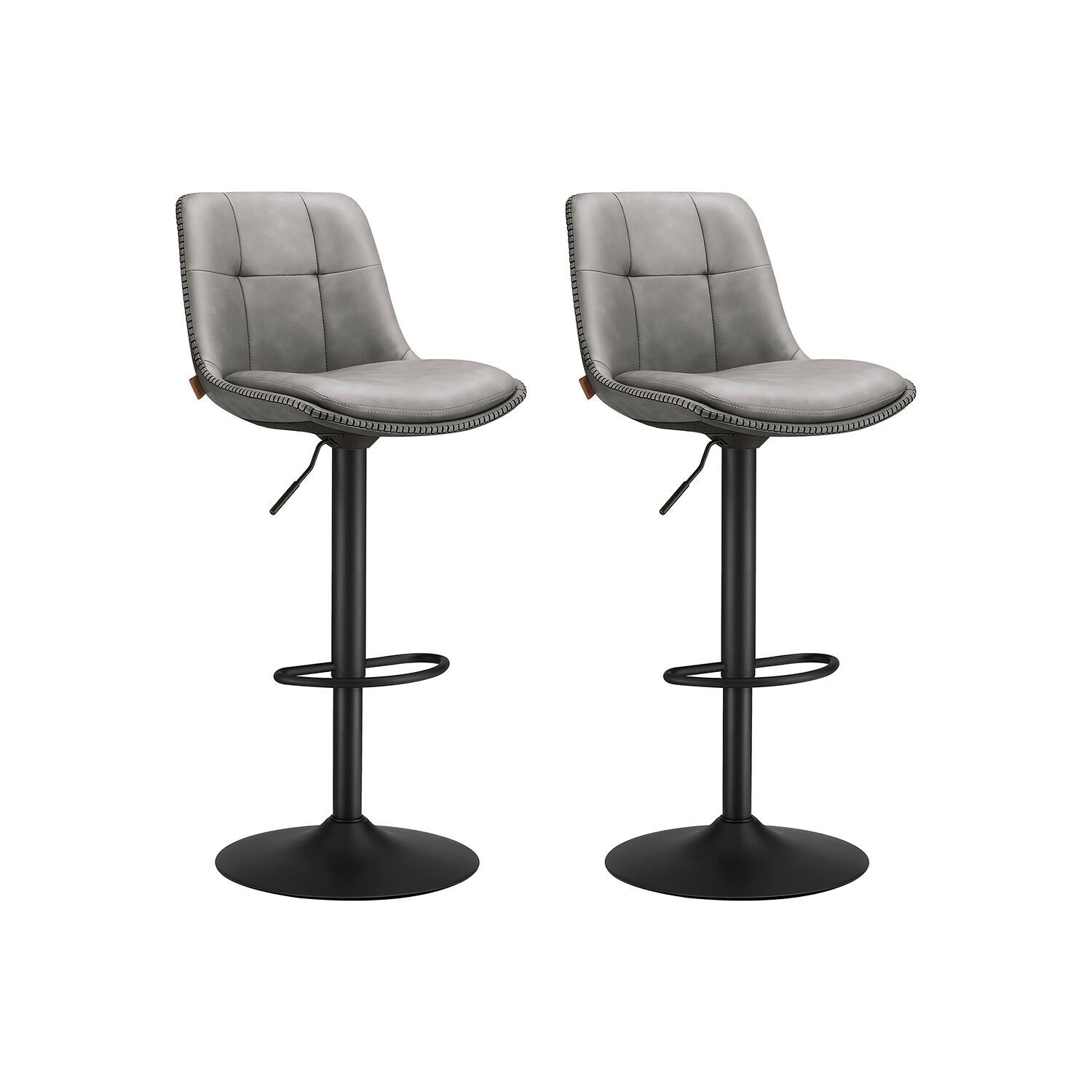 Set di 2 sgabelli da bar con base tortora - 84 cm