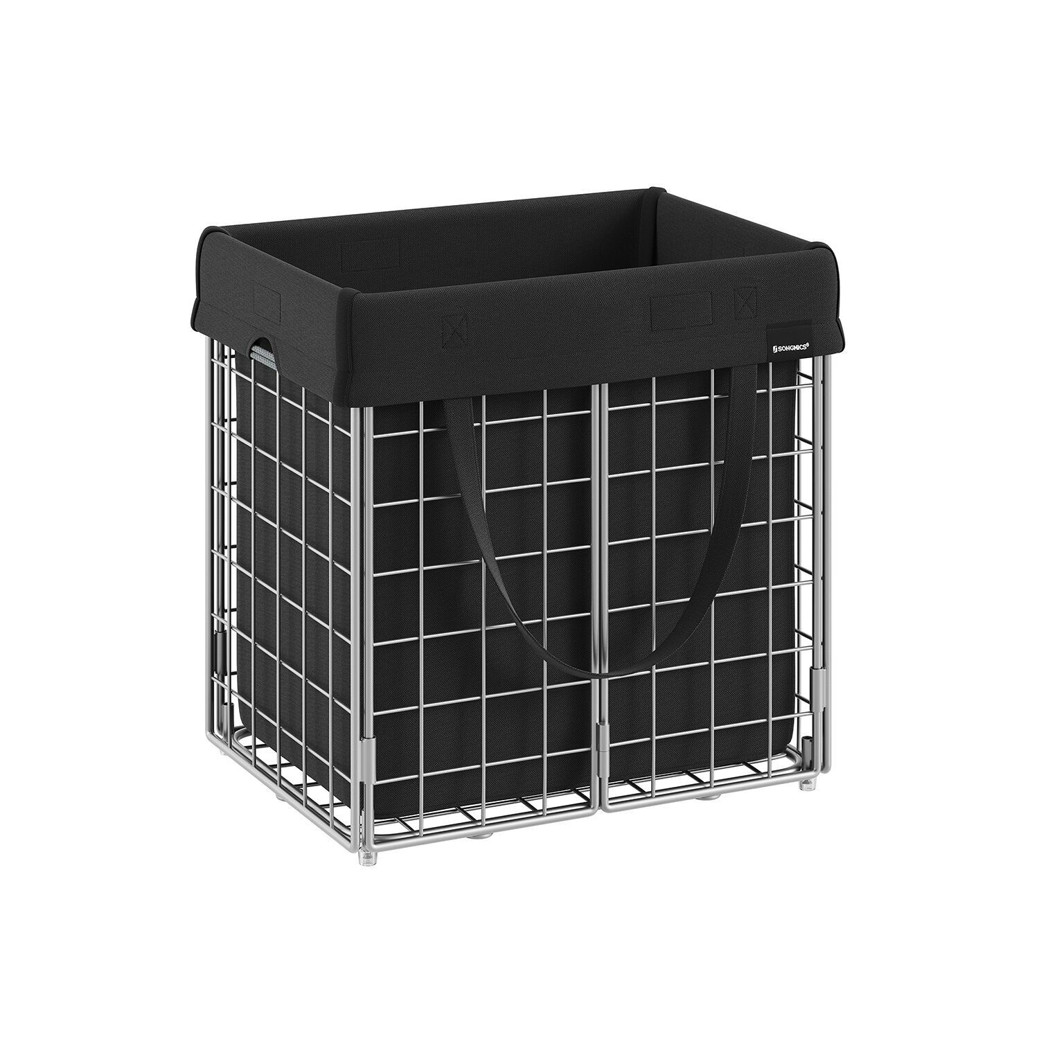 Cesto portabiancheria con sacco portabiancheria pulito e lavabile