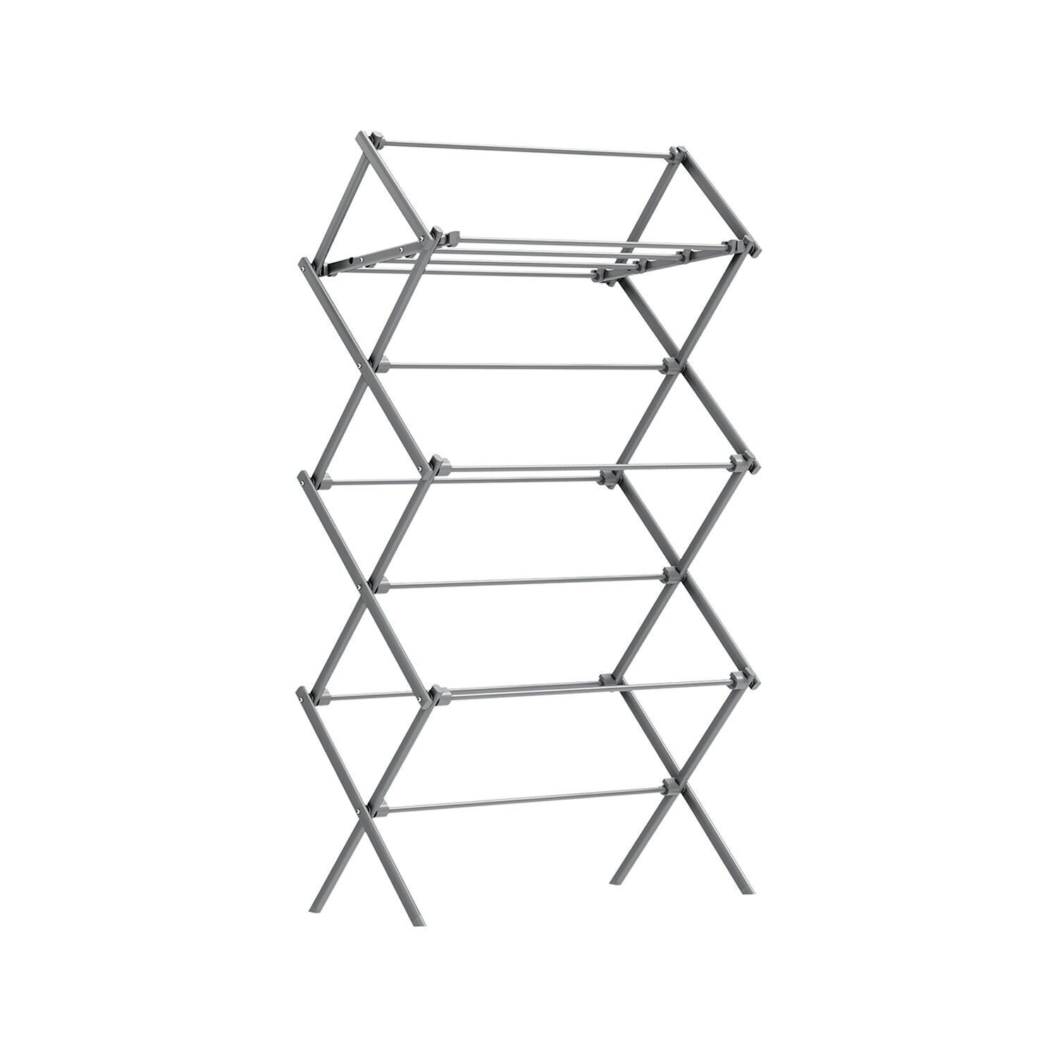 Appendiabiti con struttura in acciaio grigio - 37 x 75 x 135,1 cm