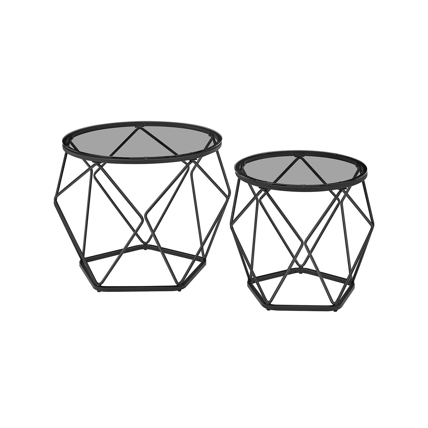 Set soggiorno con 2 moderne tonalità grigio ardesia e nero - 50 x 40 cm