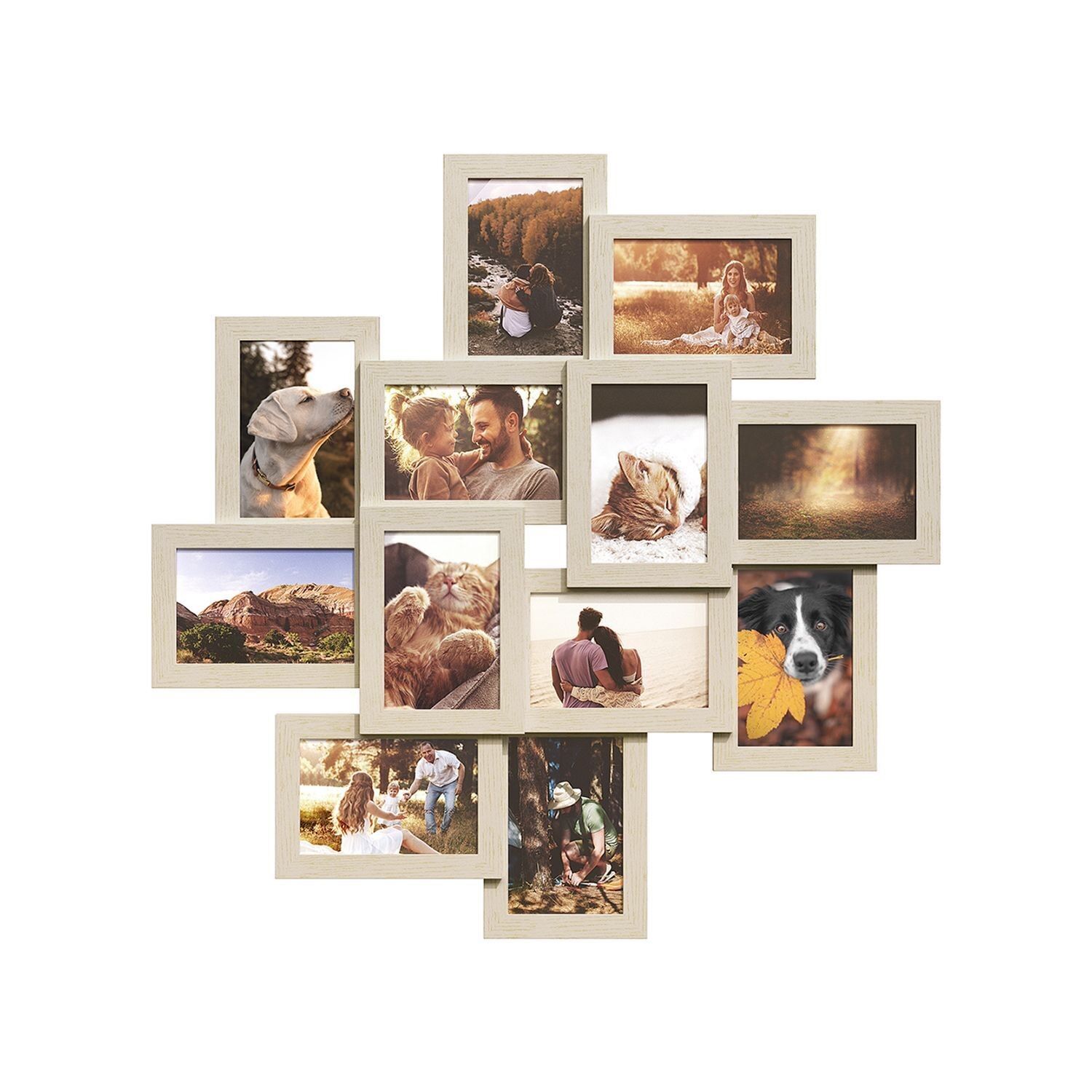 12 cornici per la decorazione murale nel formato 10 x 15 cm