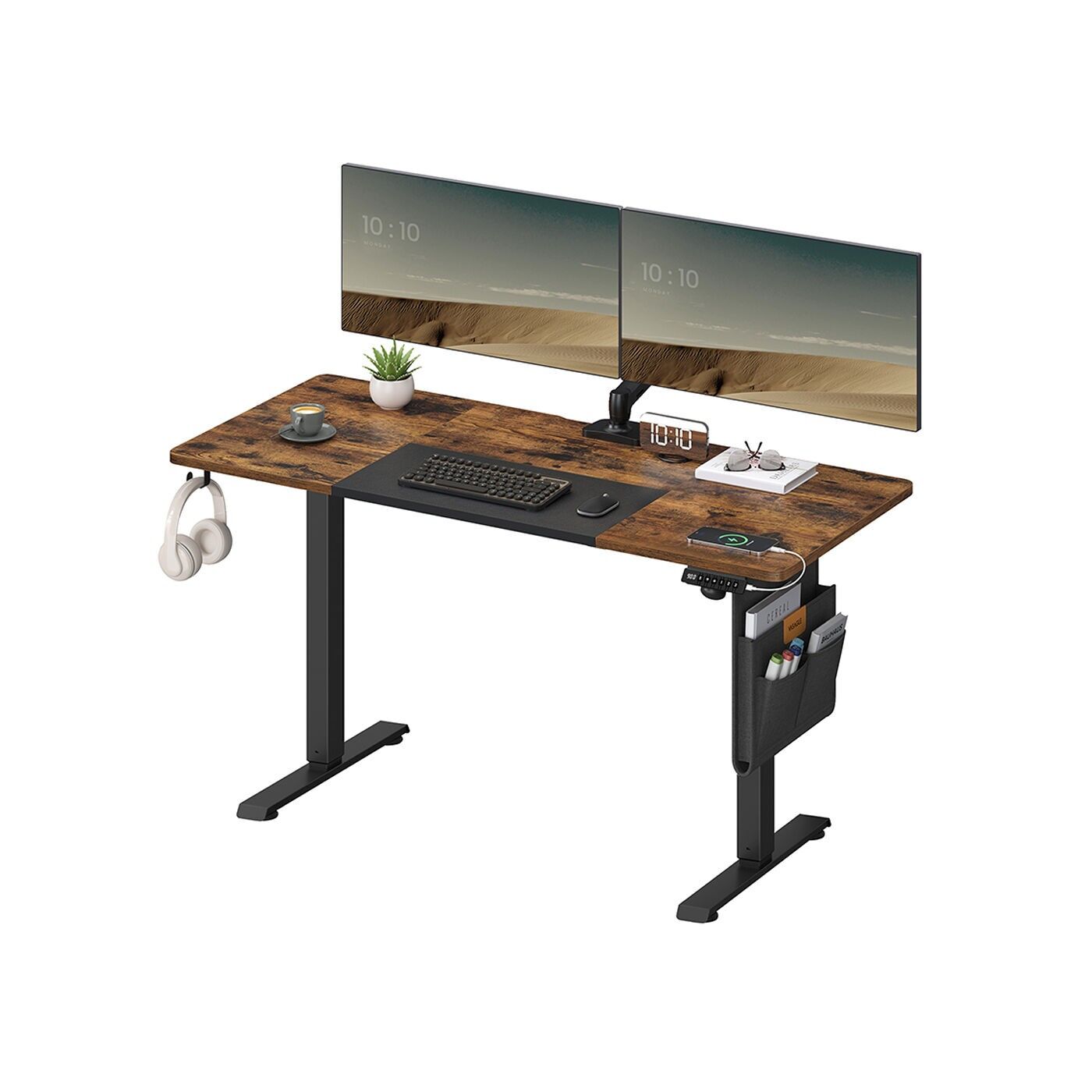 Scrivania elettrica regolabile in altezza 60 x 140 x (72-120) cm 1