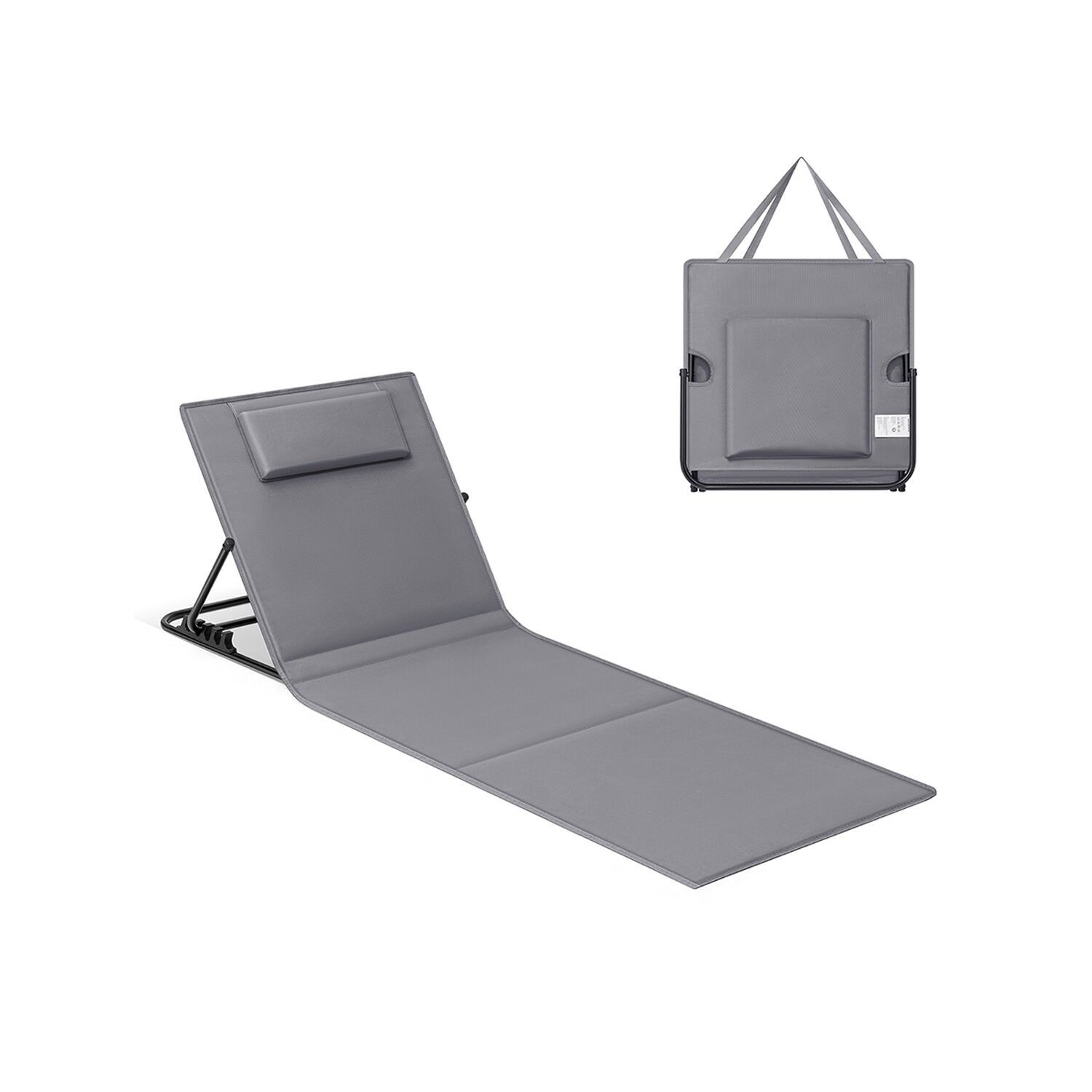 1.Set di sedie da spiaggia con cinghie posteriori regolabili - 158 x 55 cm