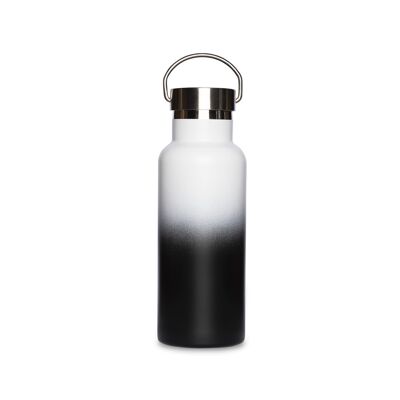 Bouteille isotherme urbaine double paroi « Black & White »