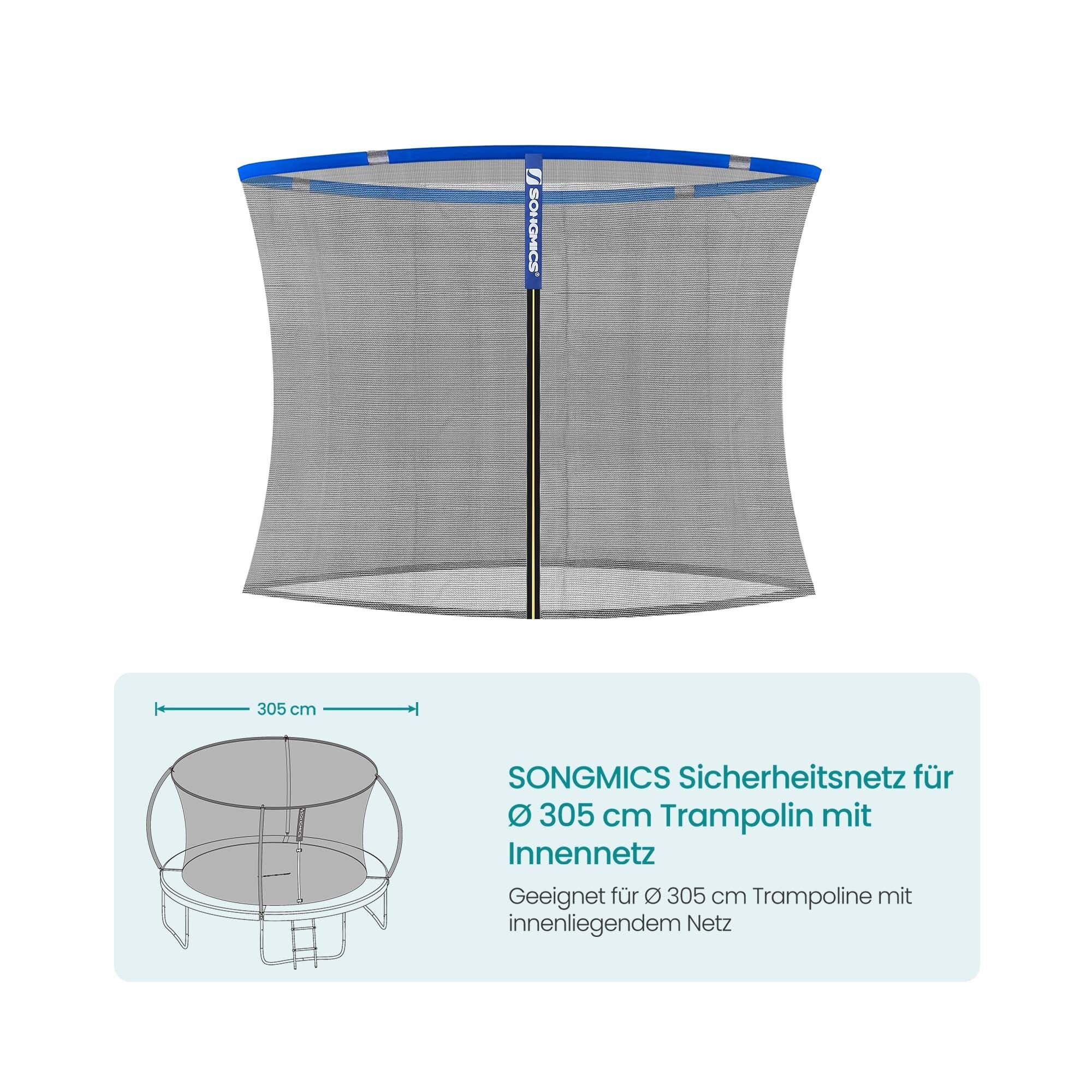 Rete di sicurezza per trampolino Ø 305 cm con rete interna
