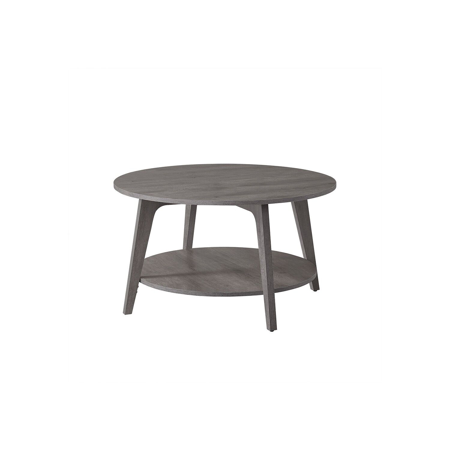 Tavolino Rinder con 2 ebano 80 cm d grigio nebbia