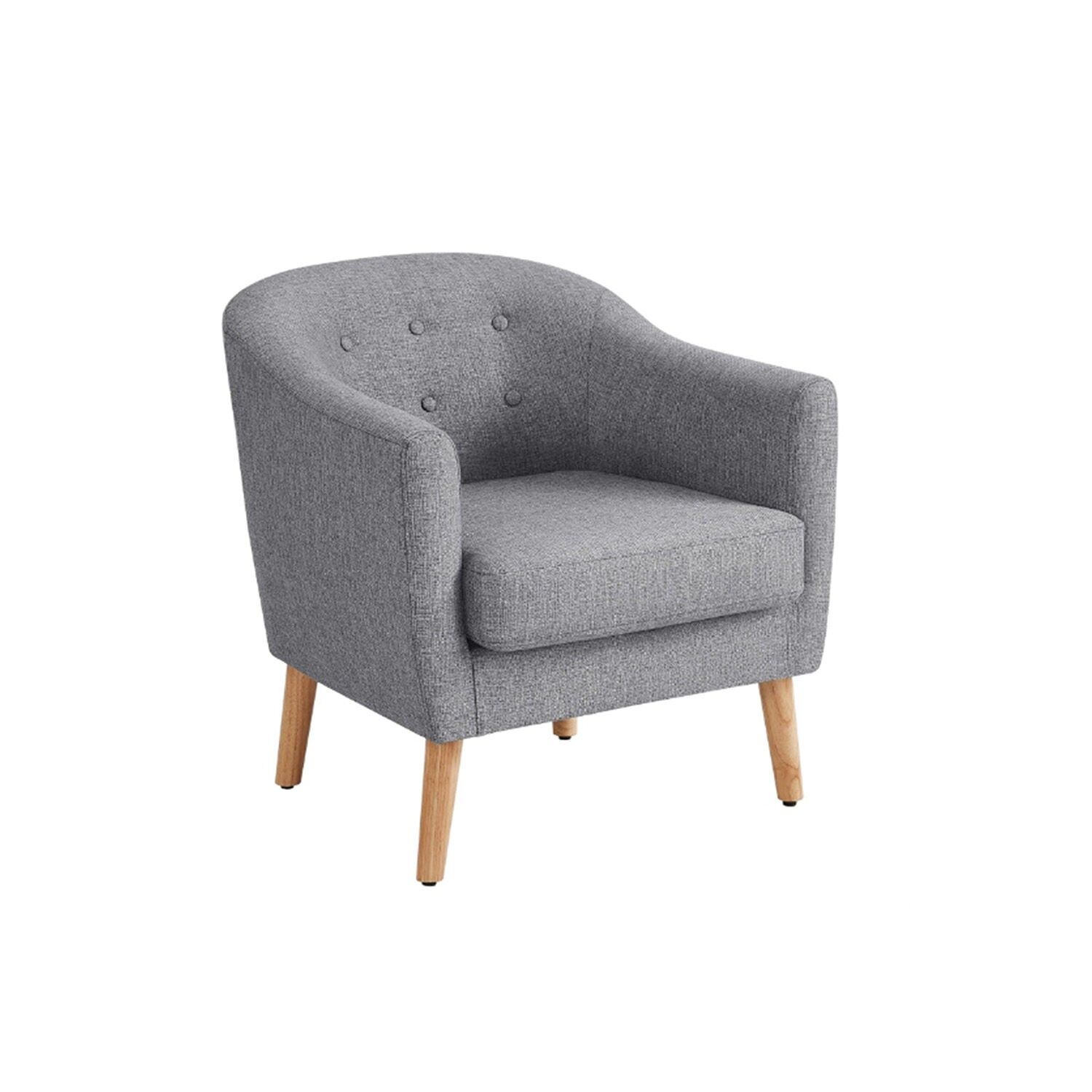 Poltrona in tessuto con cuscini di seduta imbottiti - 70 x 68,5 x 78 cm