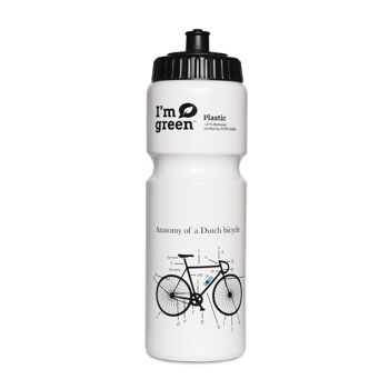 Bidon sport biosourcé 750 ml Bidon Blanc vélo' 1