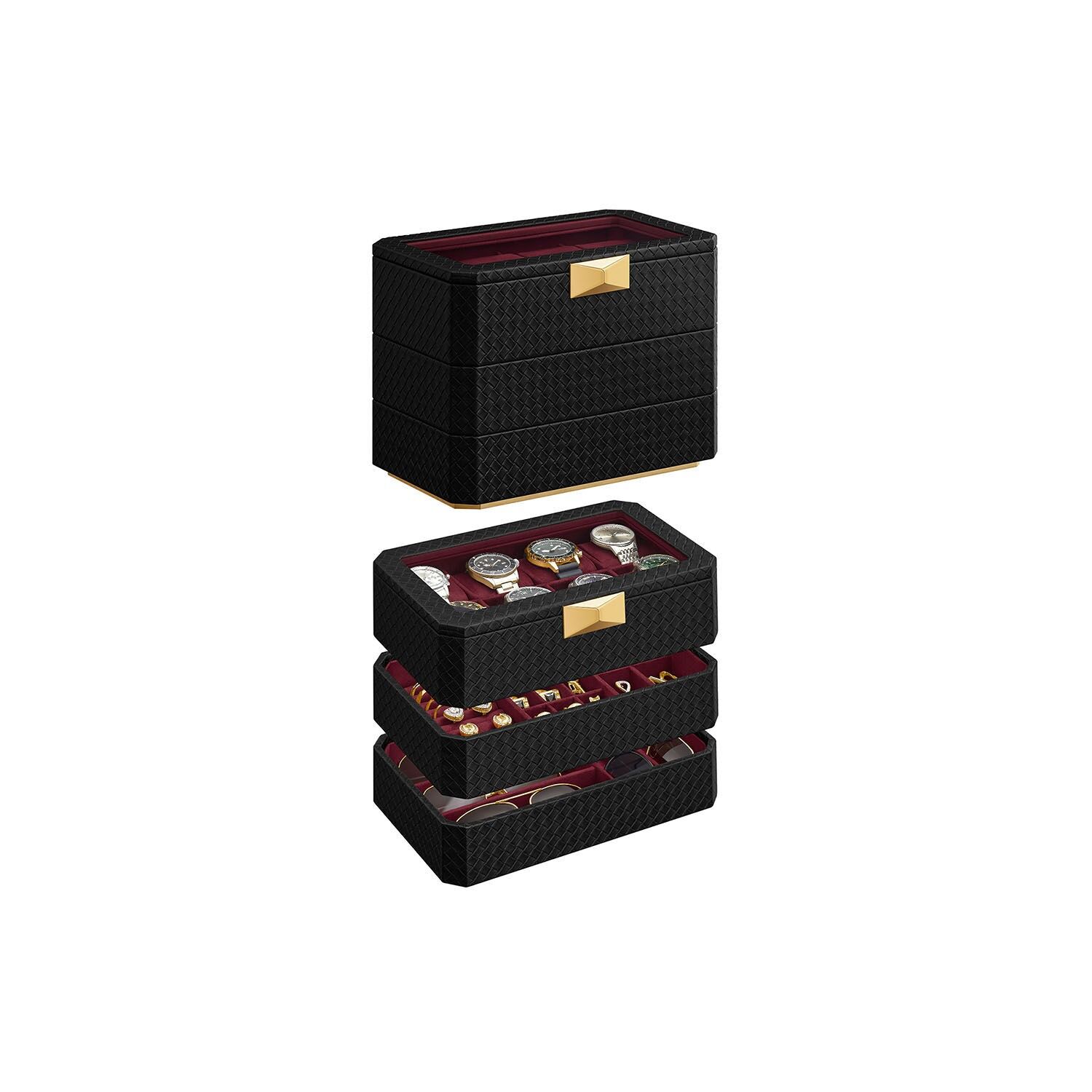 Collezione RONNE - Cassa per orologio 3 livelli - 16,3 x 27,3 x 20,5 cm