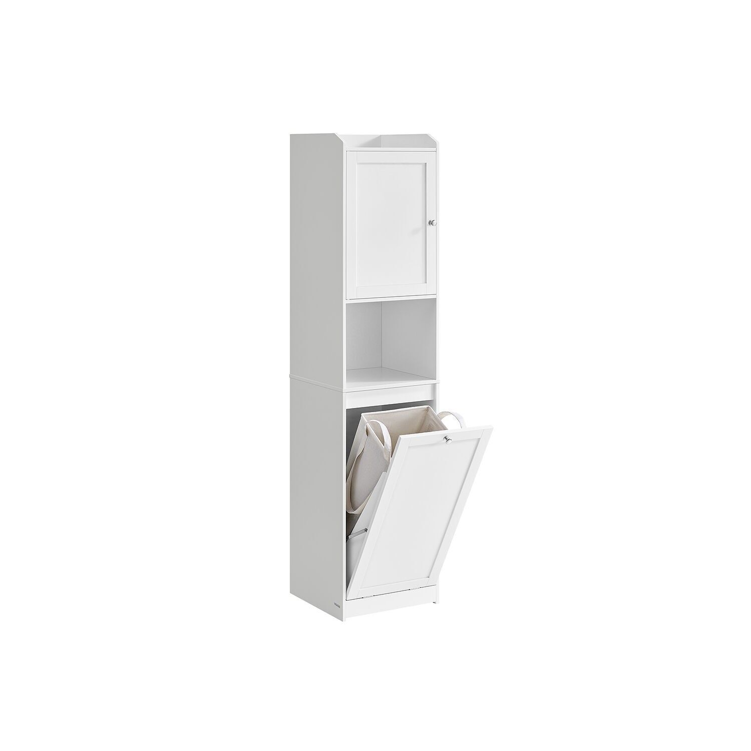 Lavabo con cesto portabiancheria 40 x 40 x 170 cm