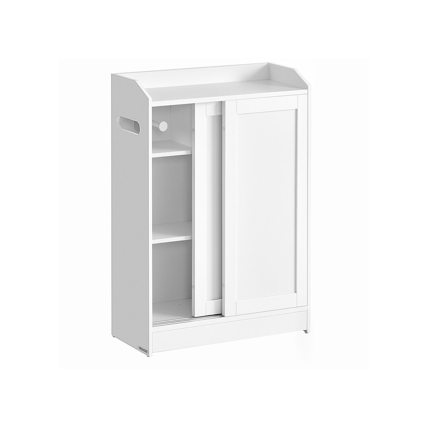 Bathroom cabinet with adjustable, clear cloud surfaces - 20 x 60 x 80 cm