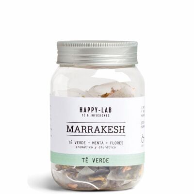 MARRAKESH - Grüner Tee + Minze + Blumen. Aromatisch und harntreibend