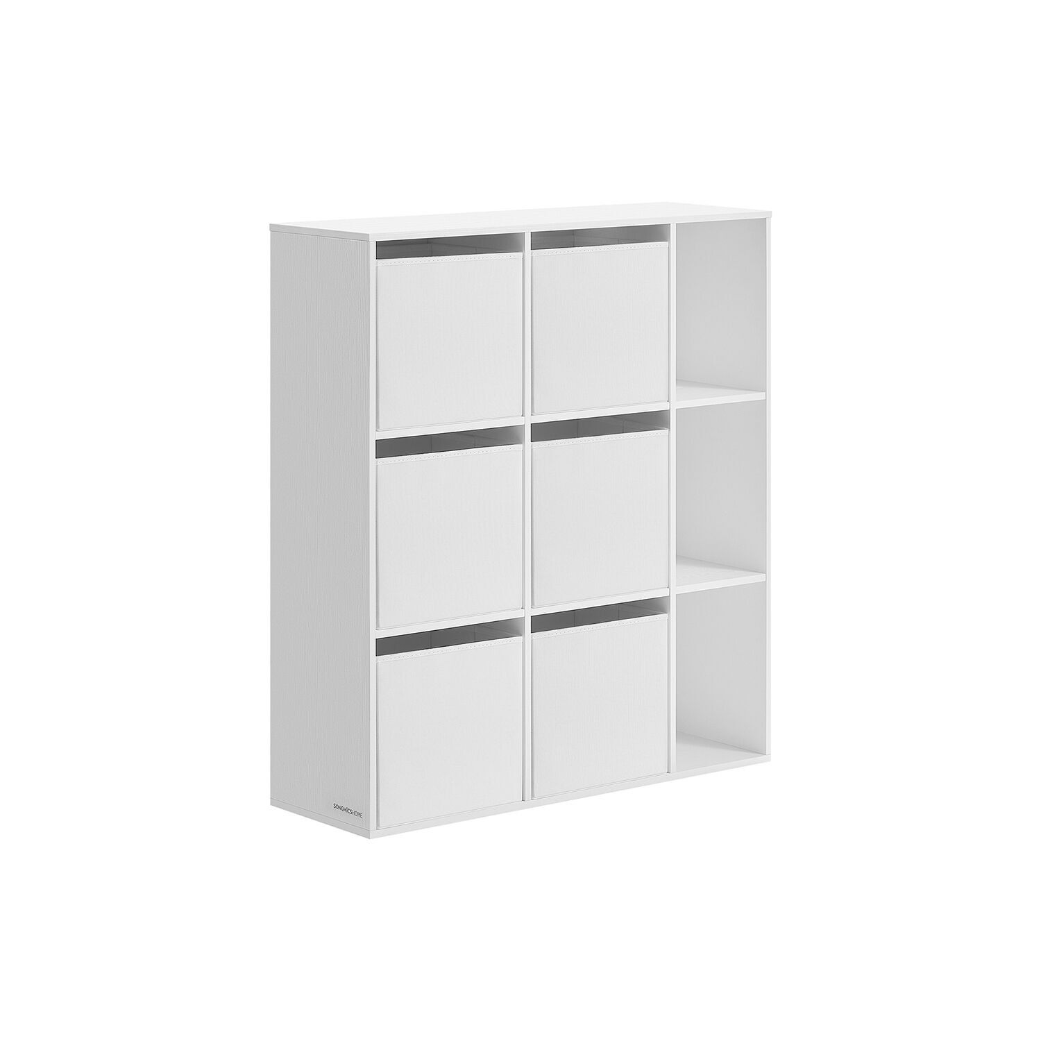 Libreria con 9 scomparti 27 x 83 x 91,8 cm bianco neve
