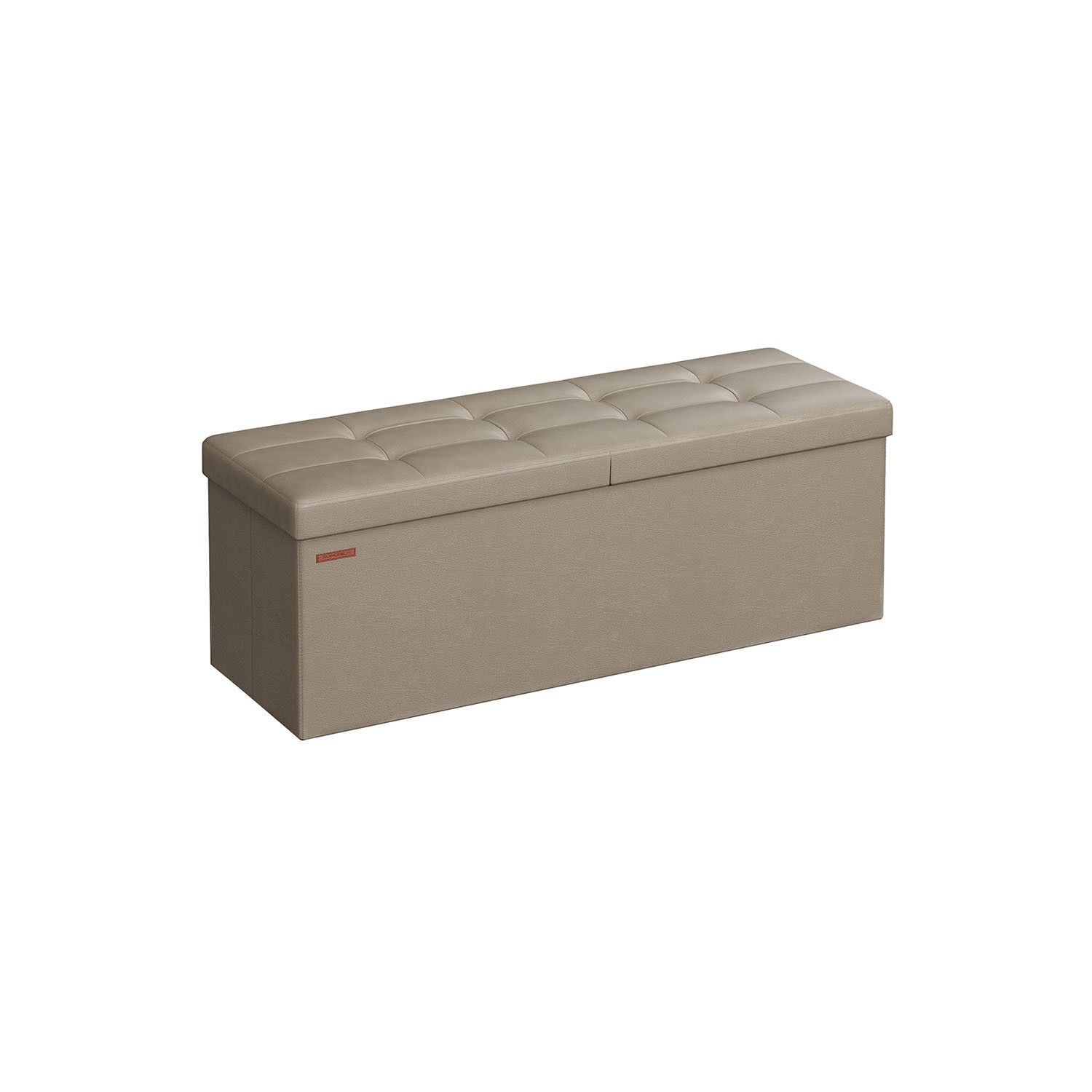 Panca pieghevole 120 litri 38 x 110 x 38 cm marrone cammello