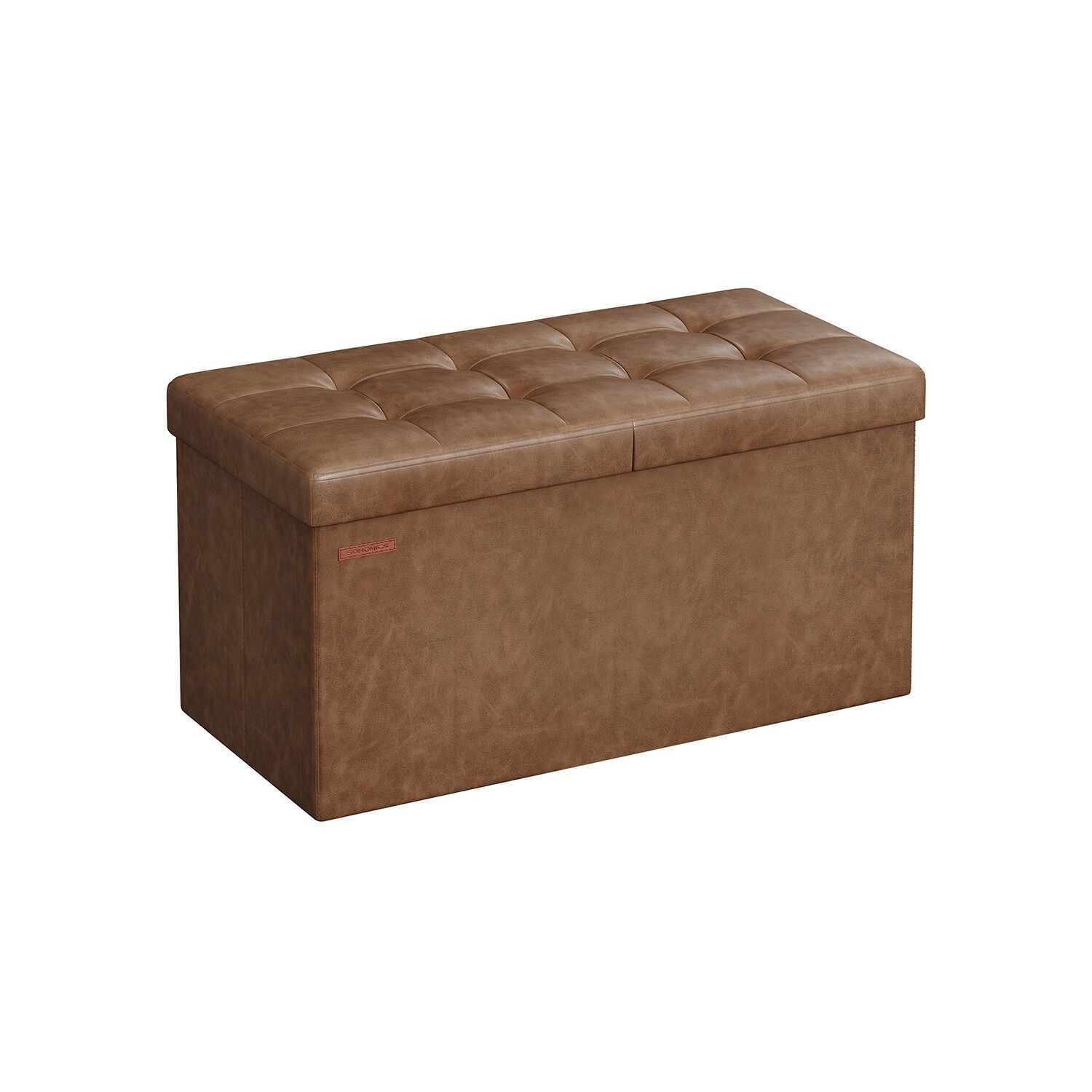 Panca pieghevole 89 litri 38 x 76 x 38 cm marrone caffè