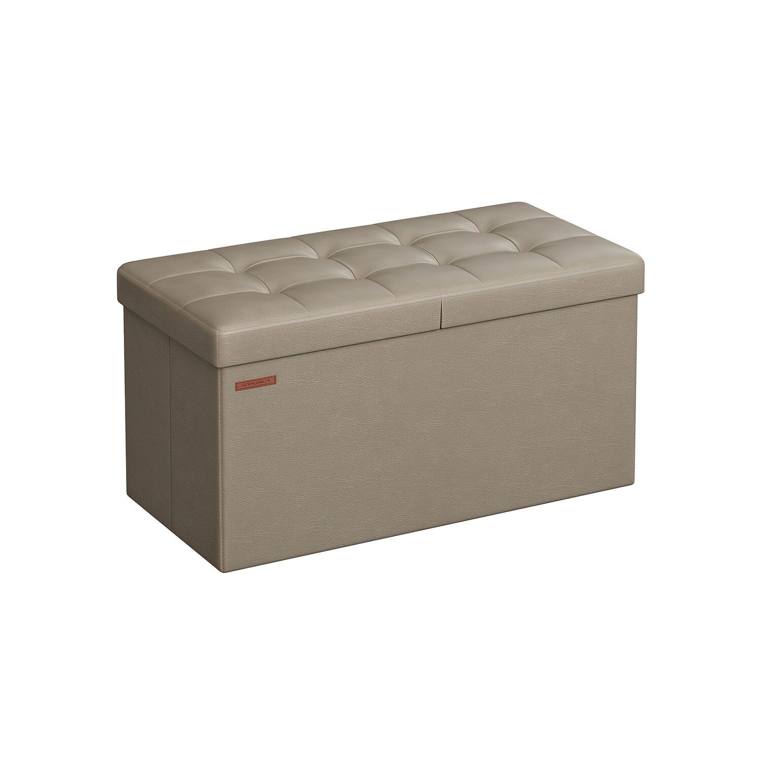 Panca pieghevole 89 litri 38 x 76 x 38 cm marrone cammello