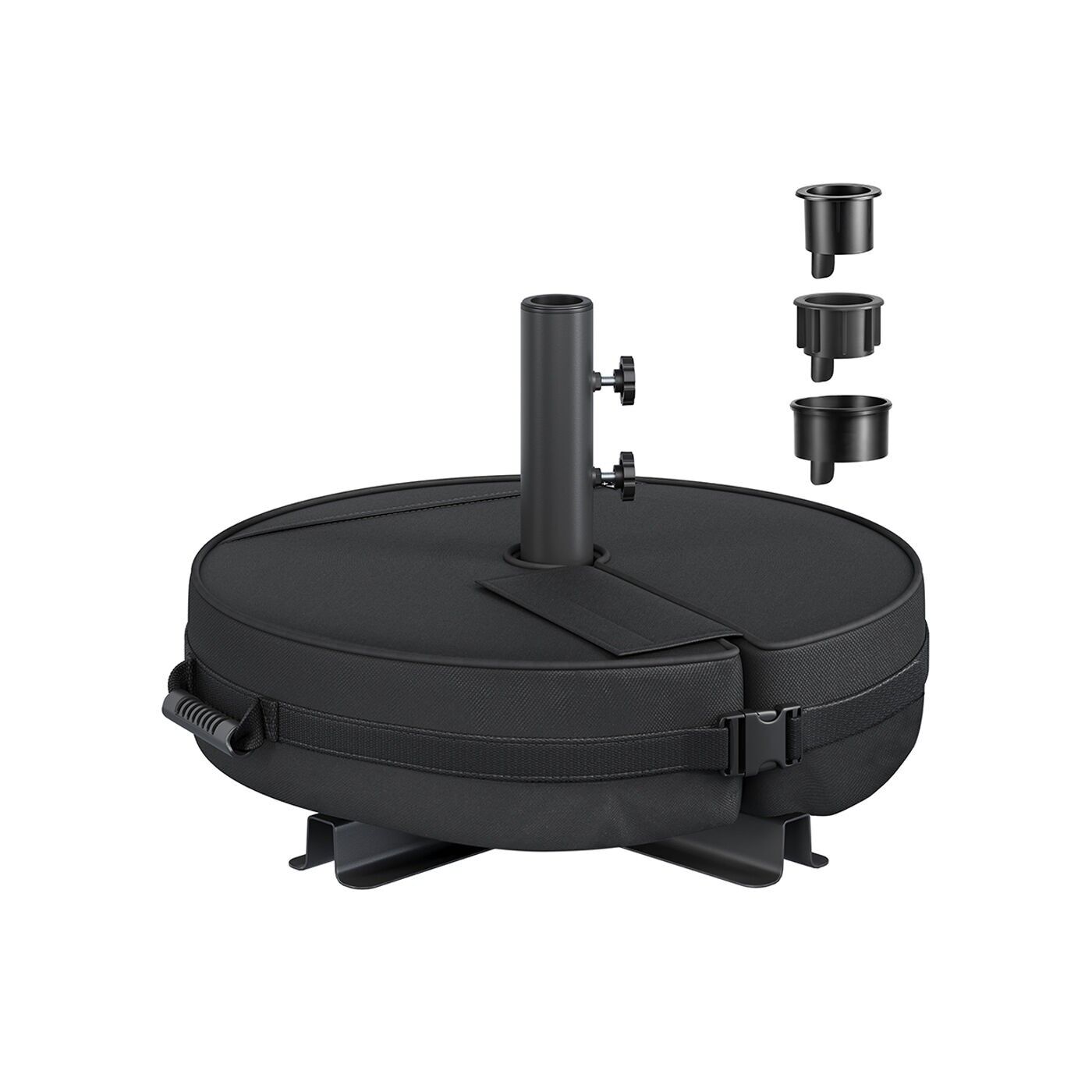 Base per ombrellone in manzo per ombrellone da 1,5-3 m nero