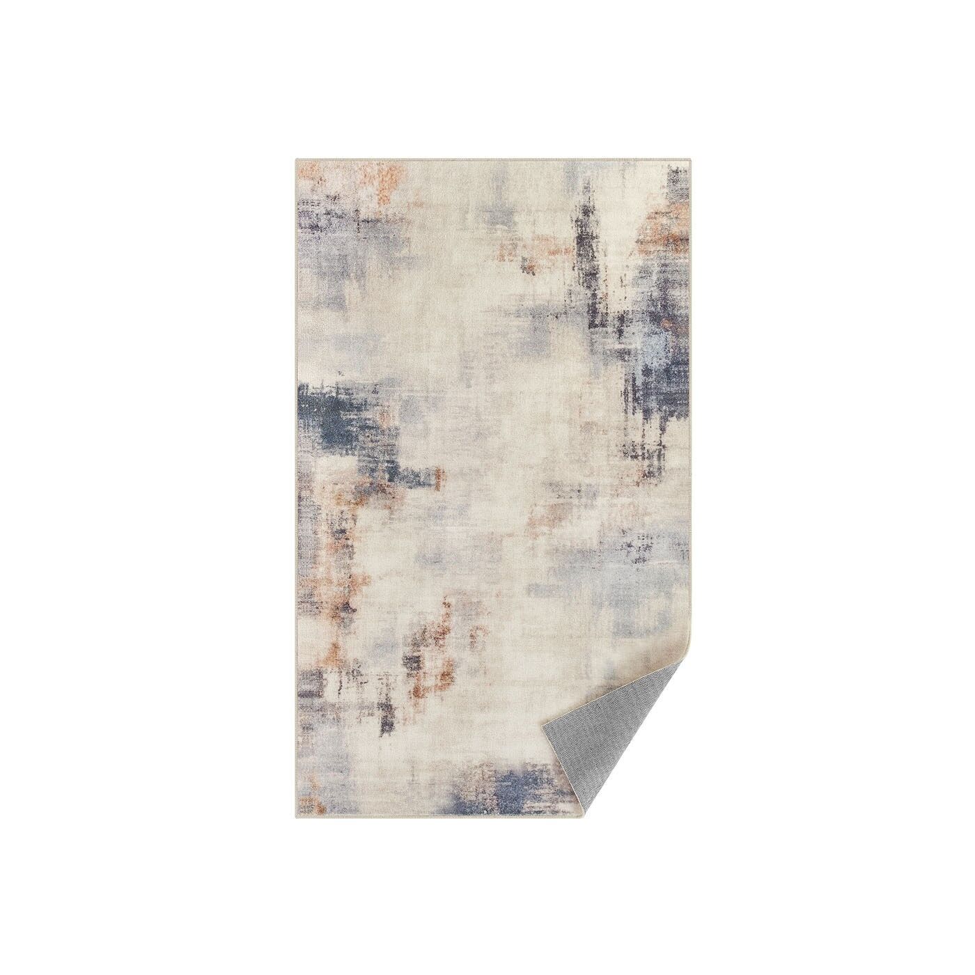 Tappeto 92 x 153 cm, lavabile in lavatrice, color cammello nudo