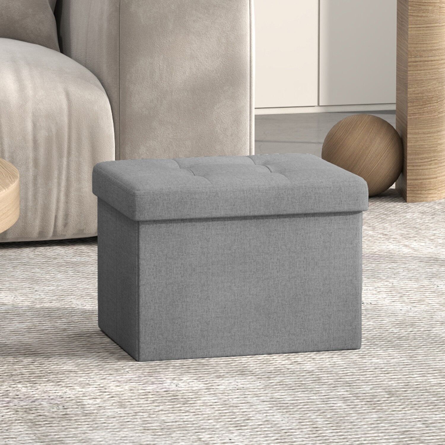 Sgabello, panca con spazio contenitore, 31 x 41 cm