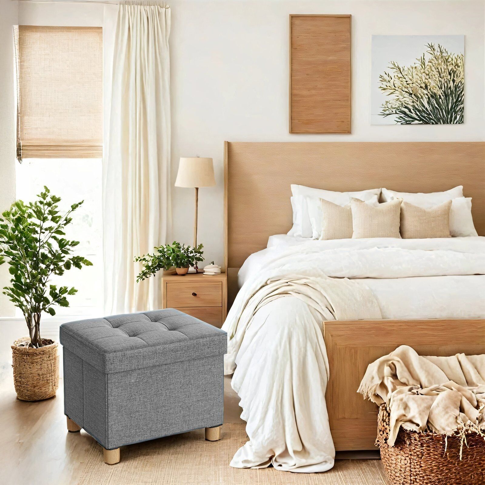 Divano bar pieghevole 32 x 40 x 33,5 cm con spazio di archiviazione grigio scuro 1