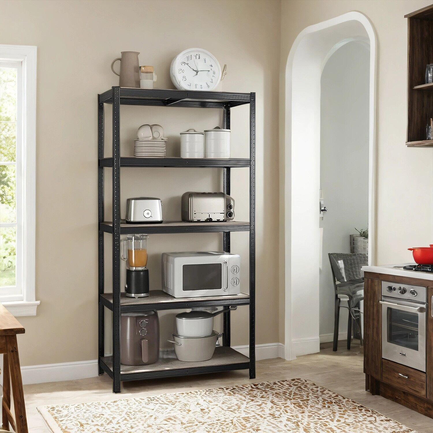 Scaffalature per carichi pesanti, scaffalature per stoccaggio, scaffalature per scantinati - 40 x 90 x 180 cm 3