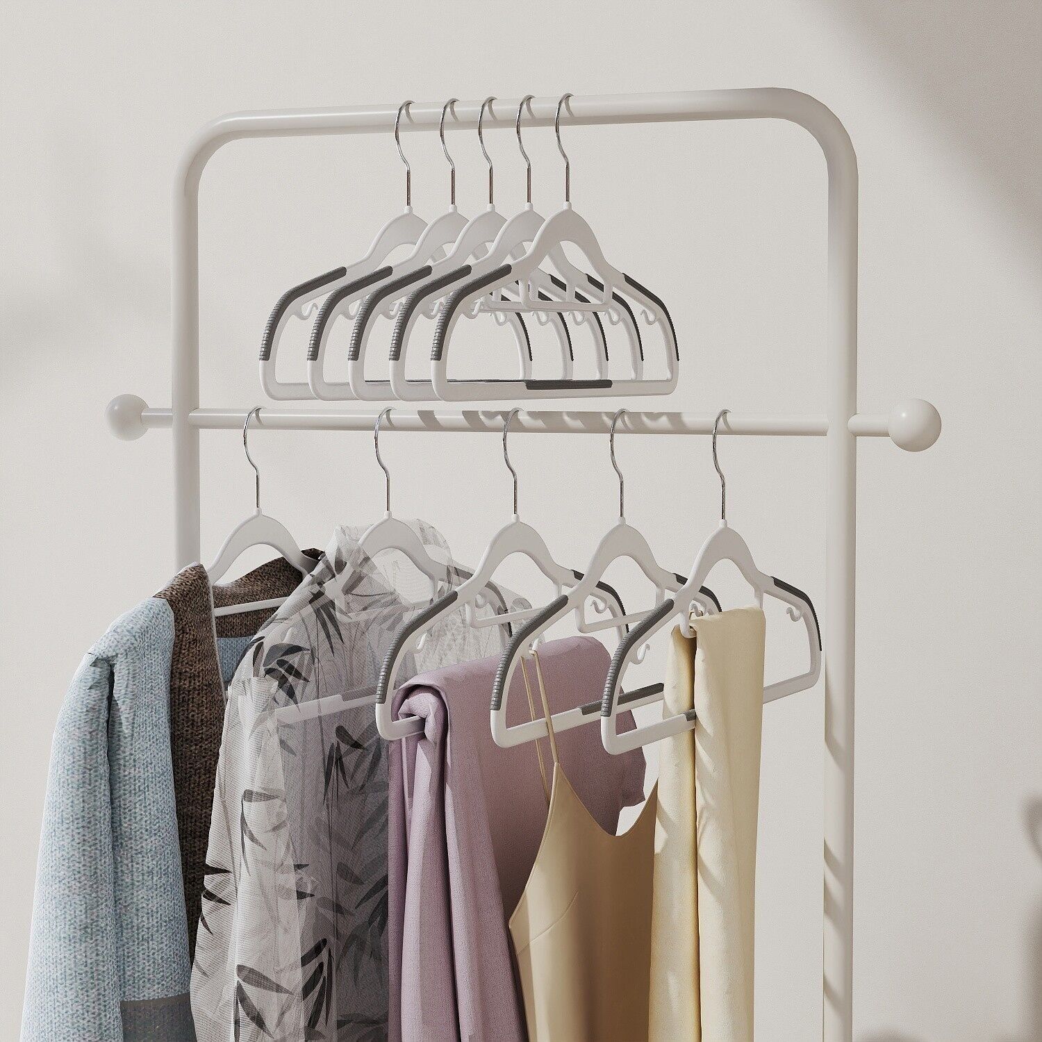 Grucce salvaspazio, set da 30 - 42 x 0,6 x 21,5 cm