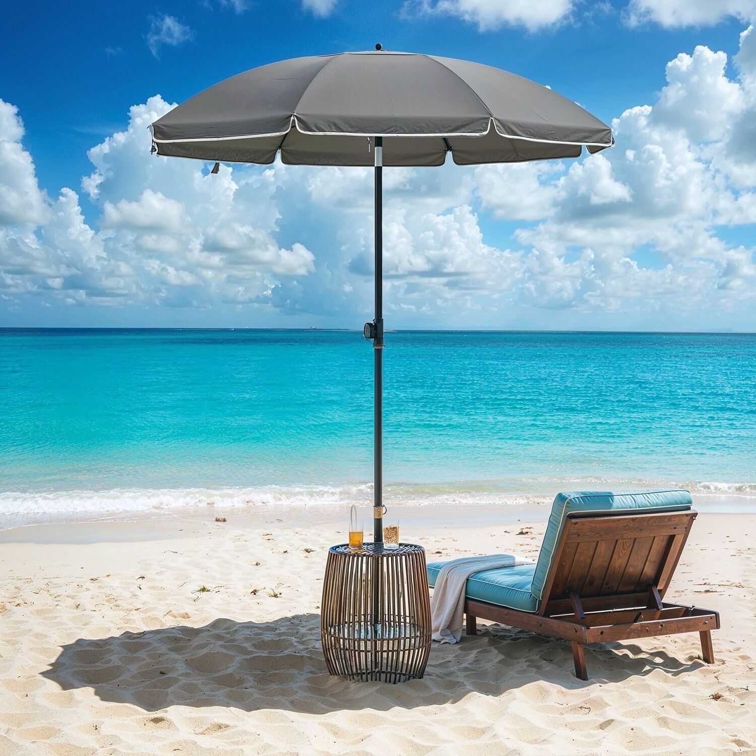 Ombrellone 160 cm, protezione solare, UPF 50+