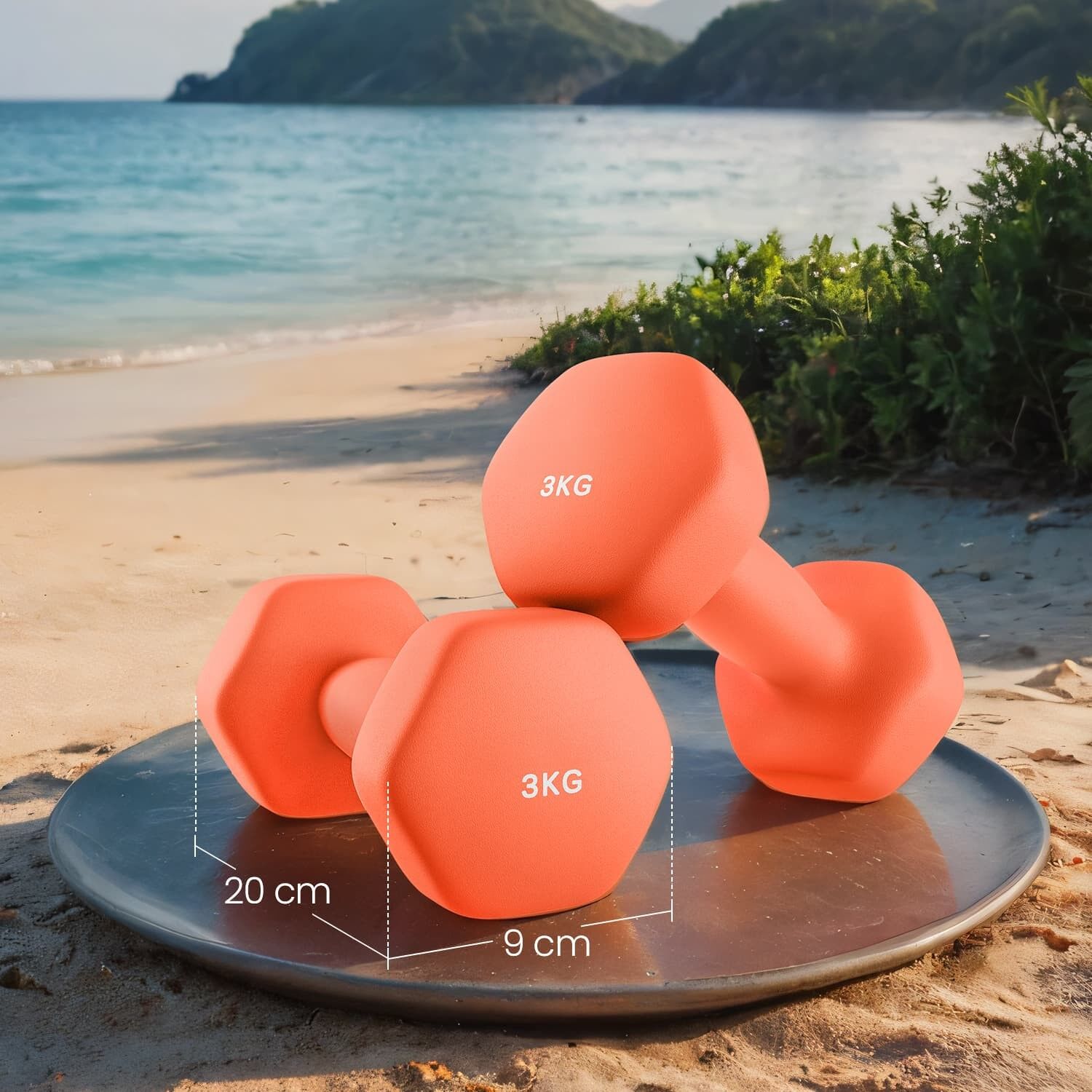 Set di 2 manubri, 2 x 1 kg - 7 x 15 cm 1