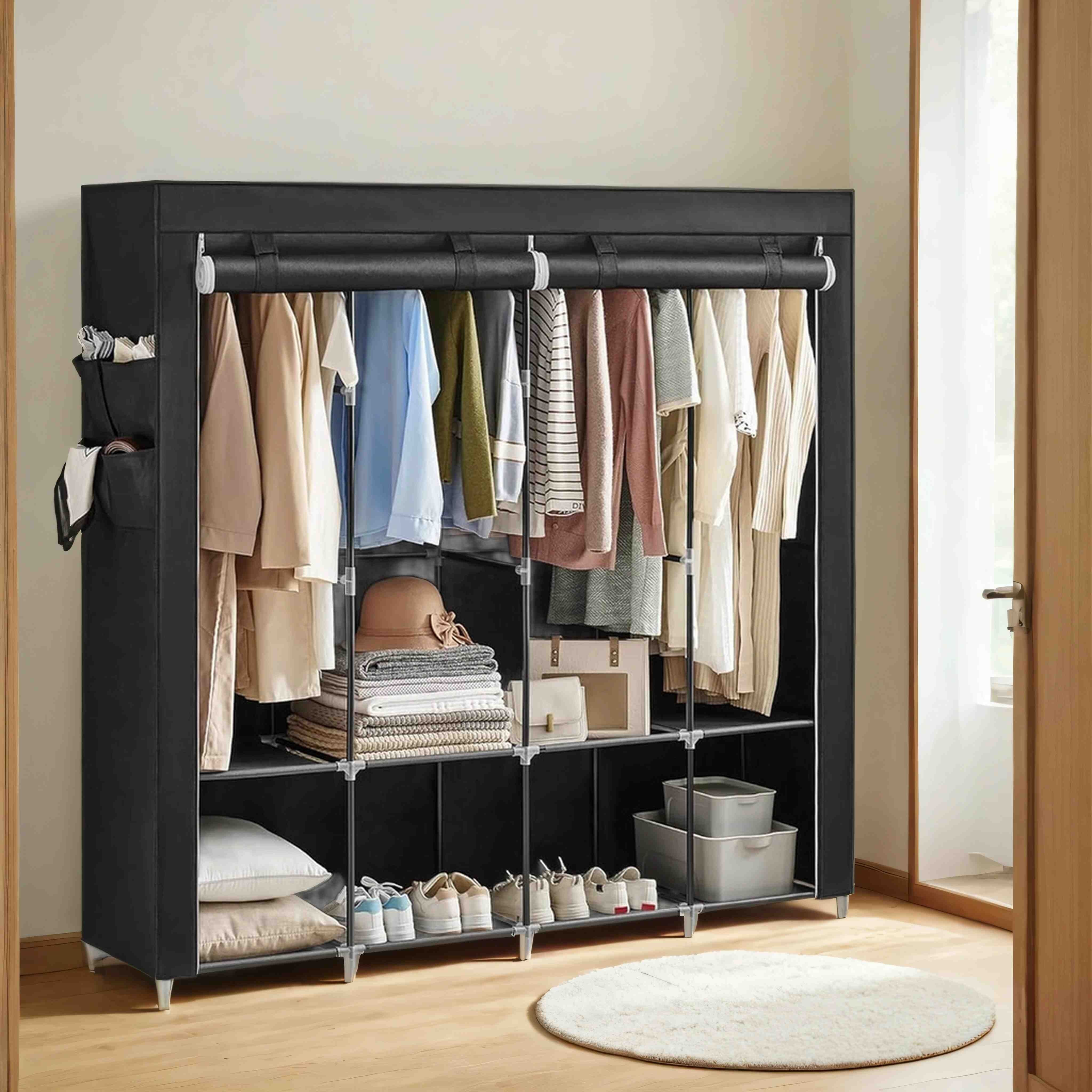 Armadio in tessuto, 45 x 170 x 167 cm 1