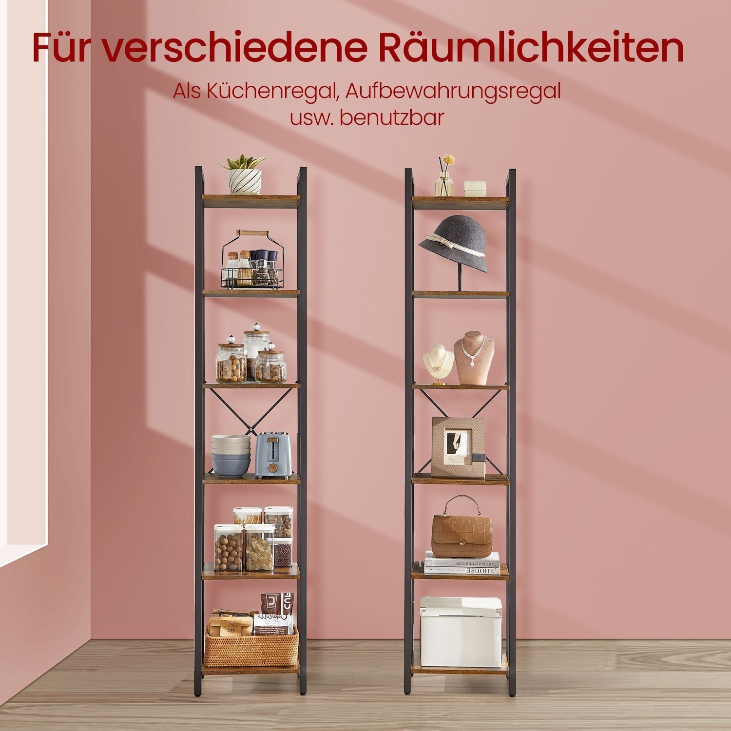 Mensola, libreria, mensola in piedi - 40 x 30 x 187,5 cm