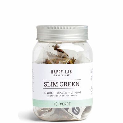 SLIM GREEN - Thé vert + épices + citriques. Diurétique et antioxydant