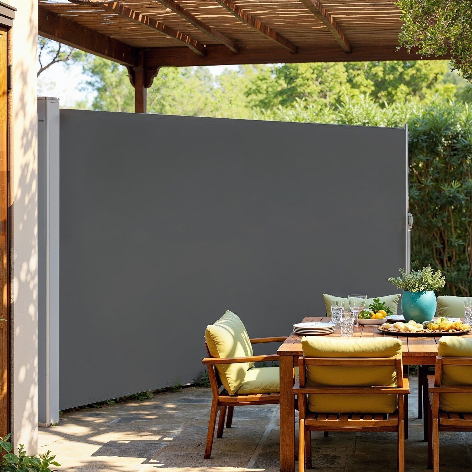 Tenda da sole verticale, retrattile, 3 - 160 x 350 cm