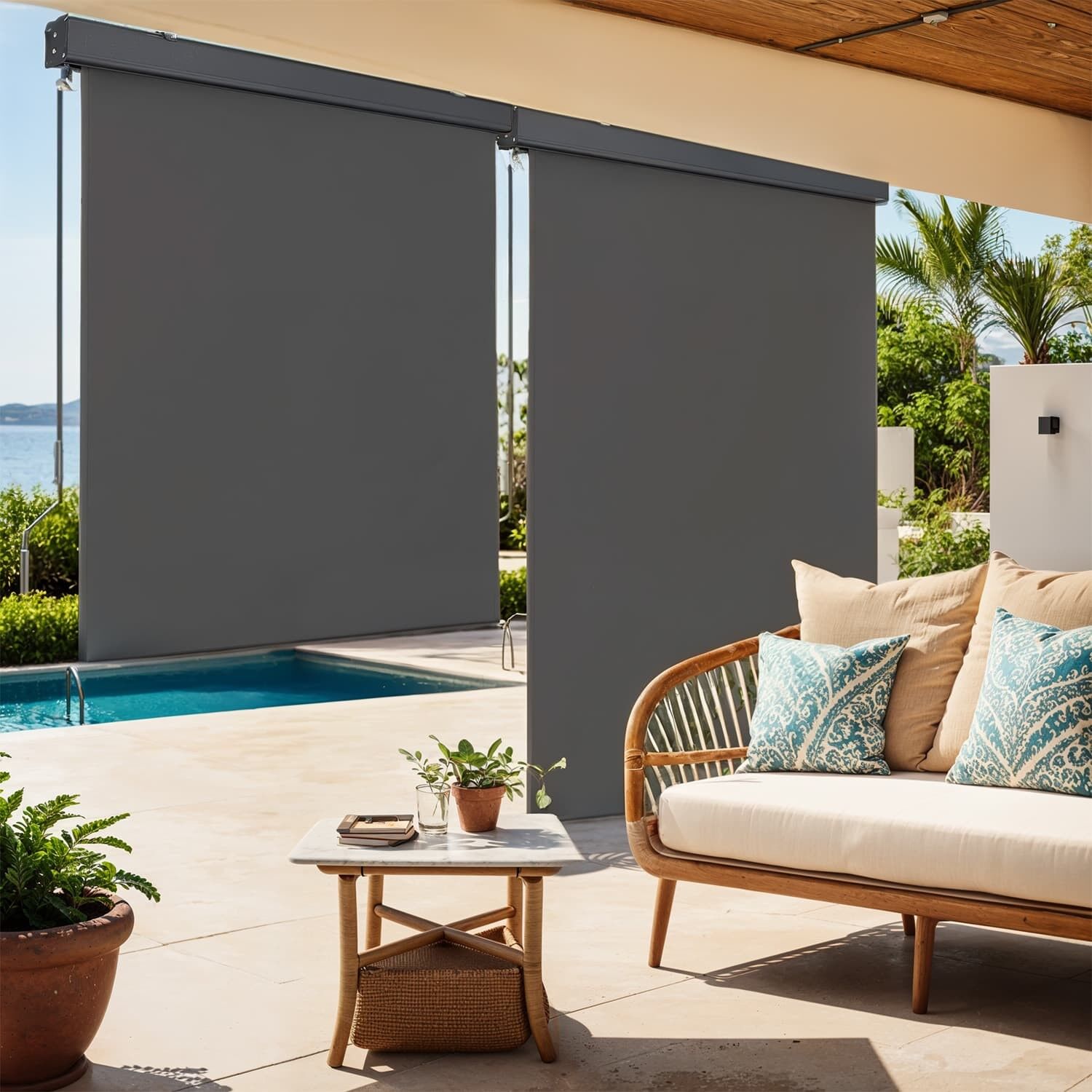 Tenda da sole verticale, retrattile, 2 - 250 x 160 cm 1