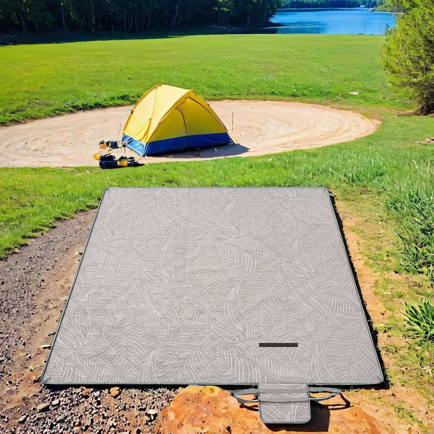 Coperta da picnic, 200 x 200 cm, con 4 anime Erdan