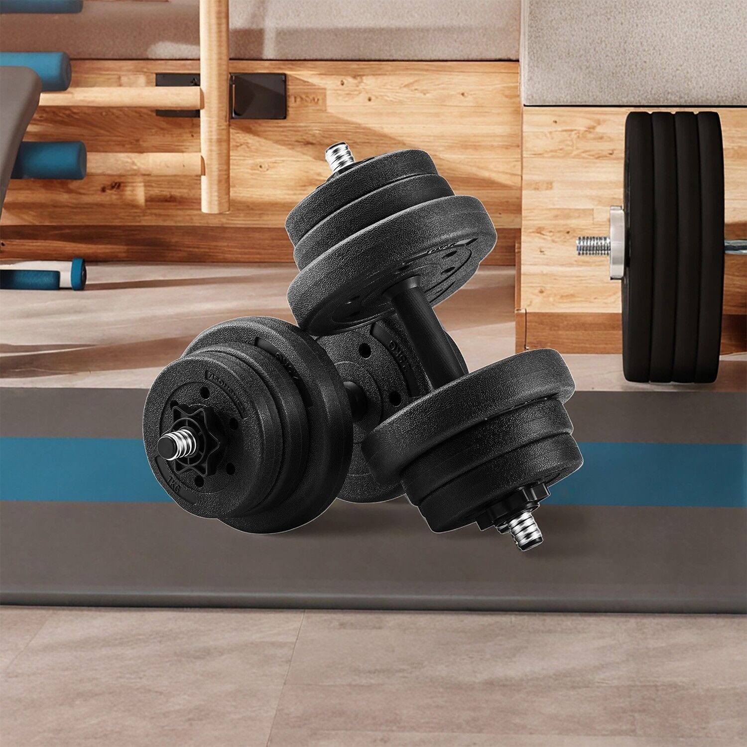 Set di manubri 20 kg nero - 2,6 cm 1