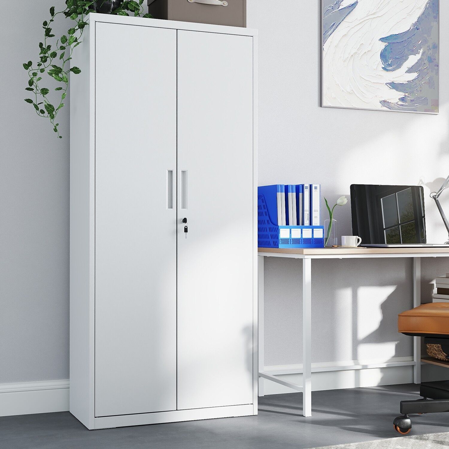 Mobiletto portadocumenti, mobiletto multifunzionale, mobiletto portaoggetti - 40 x 80 x 180 cm